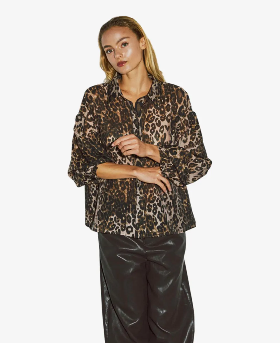 With Black Blouse - Leo Print 2 With Black With Black Blouse - Leo Print