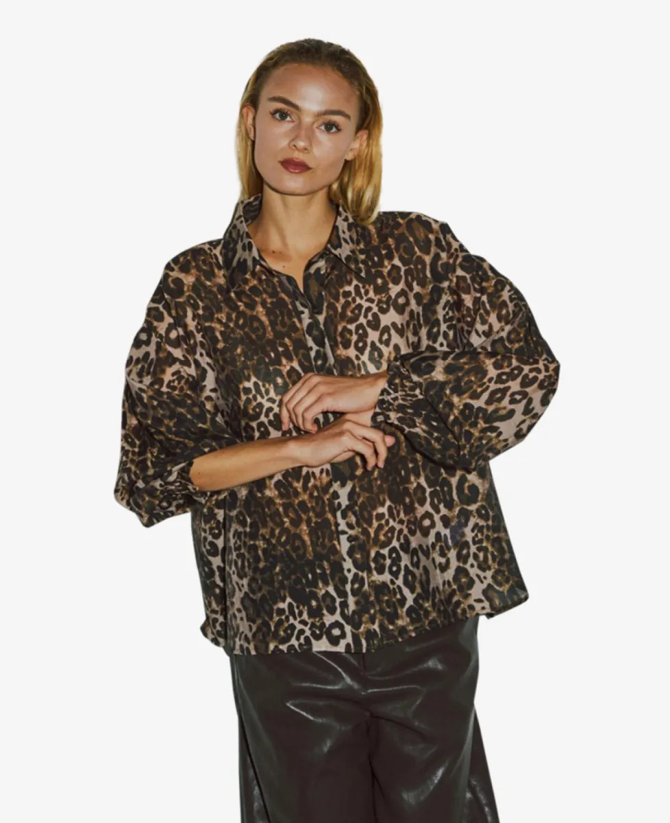With Black Blouse - Leo Print 3 With Black With Black Blouse - Leo Print