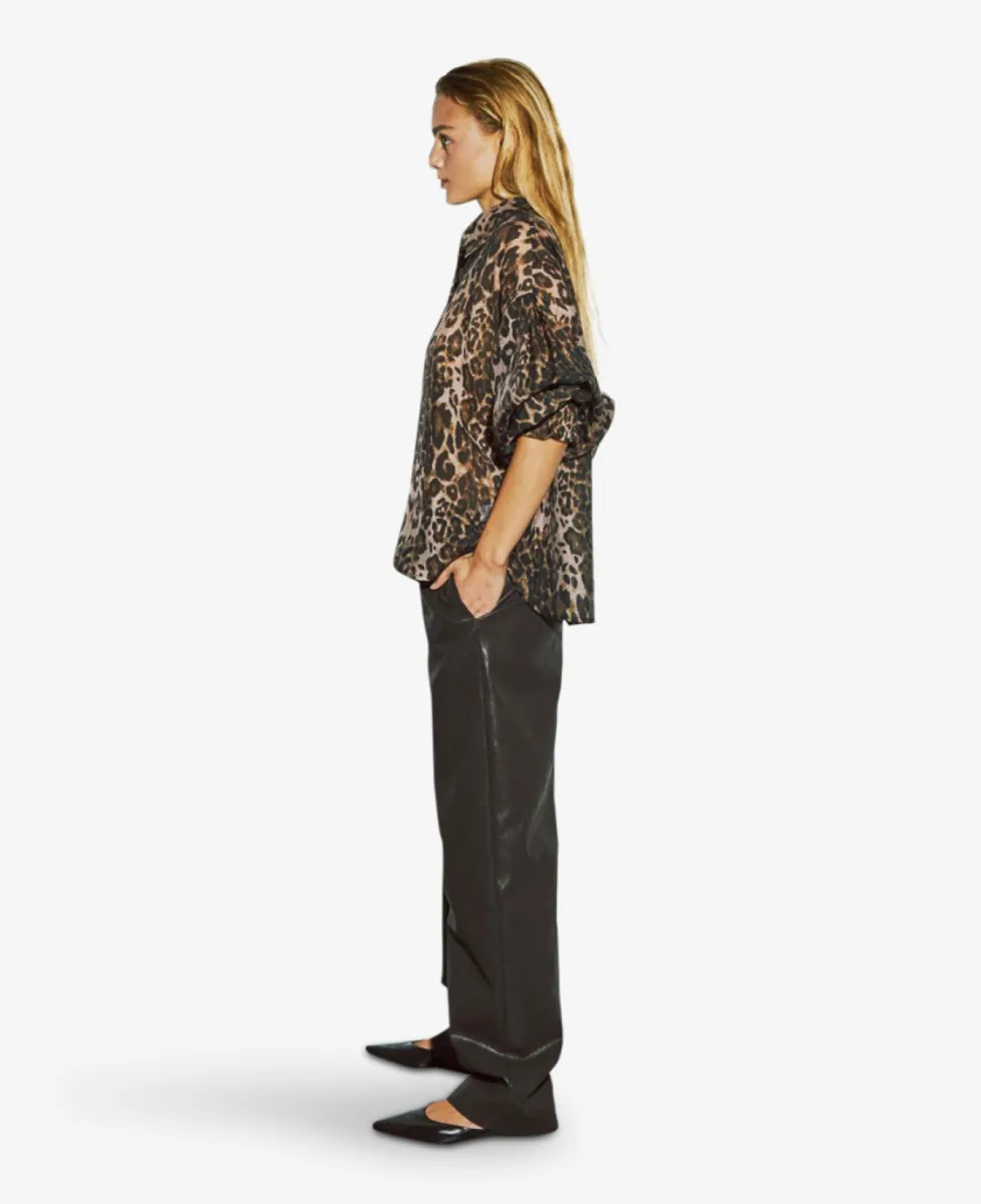 With Black Blouse - Leo Print 5 With Black With Black Blouse - Leo Print