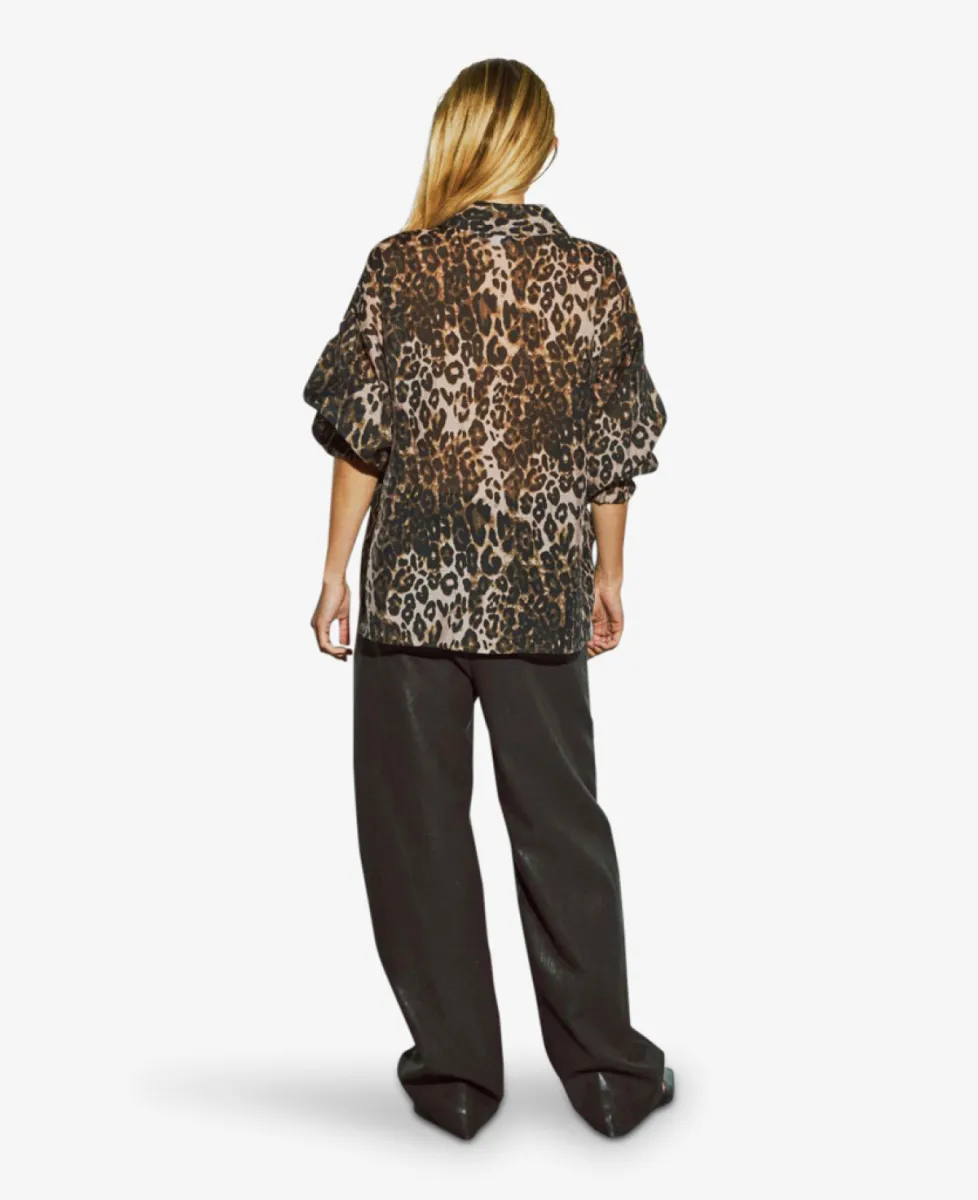 With Black Blouse - Leo Print 6 With Black With Black Blouse - Leo Print