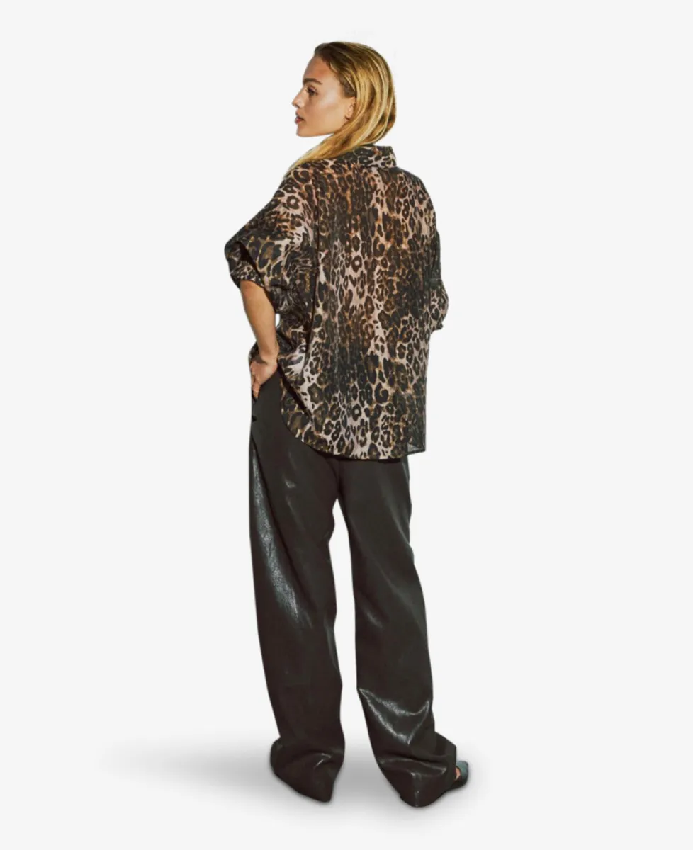 With Black Blouse - Leo Print 7 With Black With Black Blouse - Leo Print