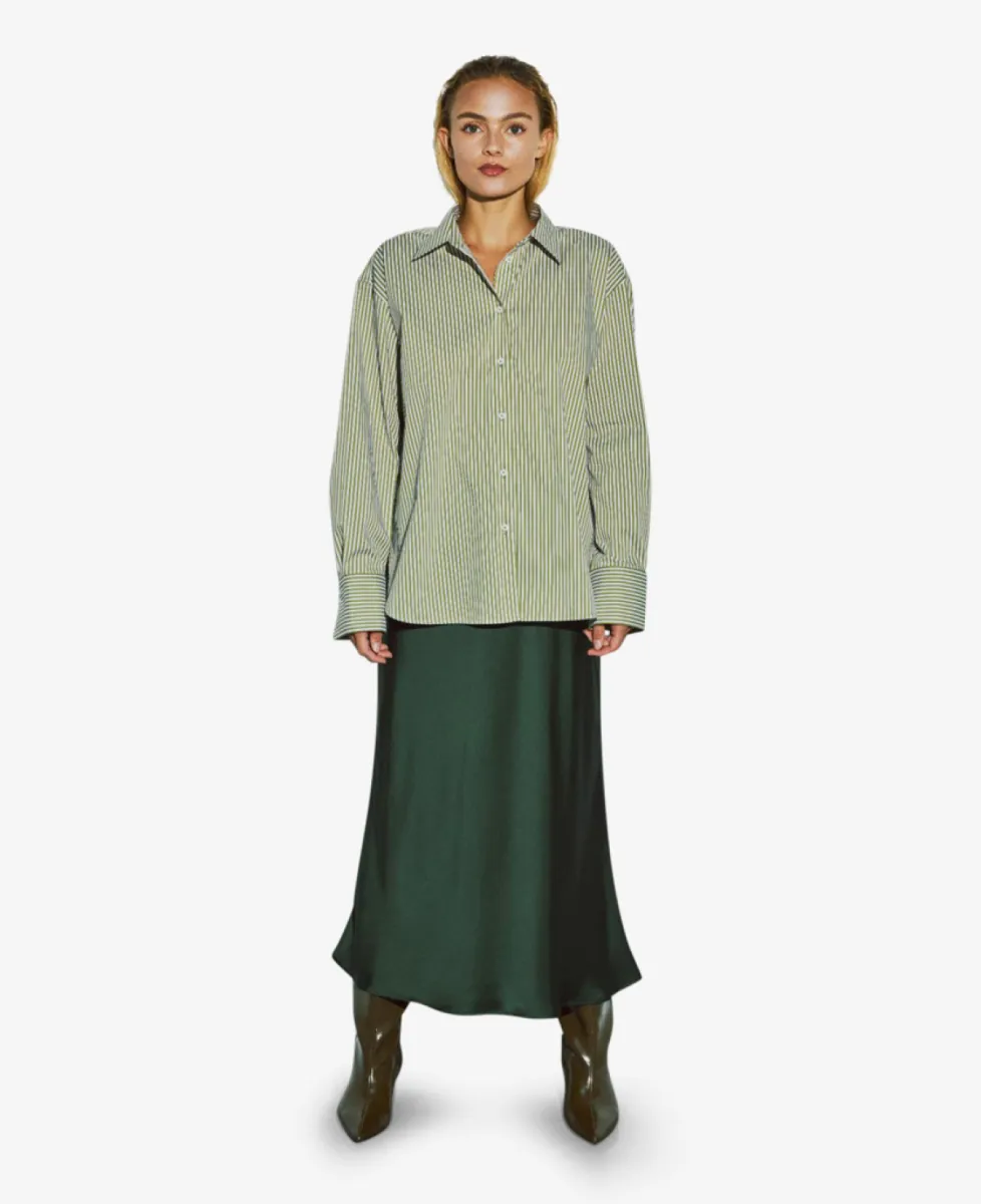 With Black Blouse - Advocado/ White Stripe 2 With Black With Black Blouse - Advocado/ White Stripe