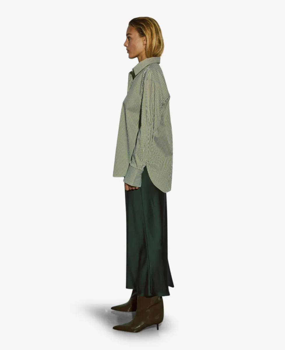 With Black Blouse - Advocado/ White Stripe 4 With Black With Black Blouse - Advocado/ White Stripe