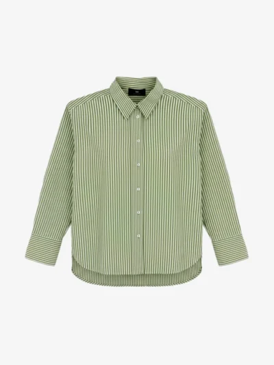 With Black With Black Blouse - Advocado/ White Stripe