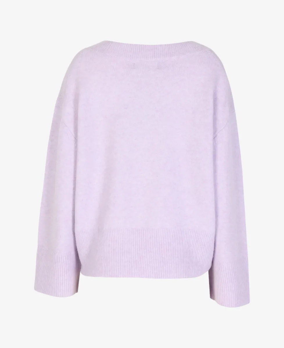 With Black Trui - Lavender Melange 3 With Black With Black Trui - Lavender Melange