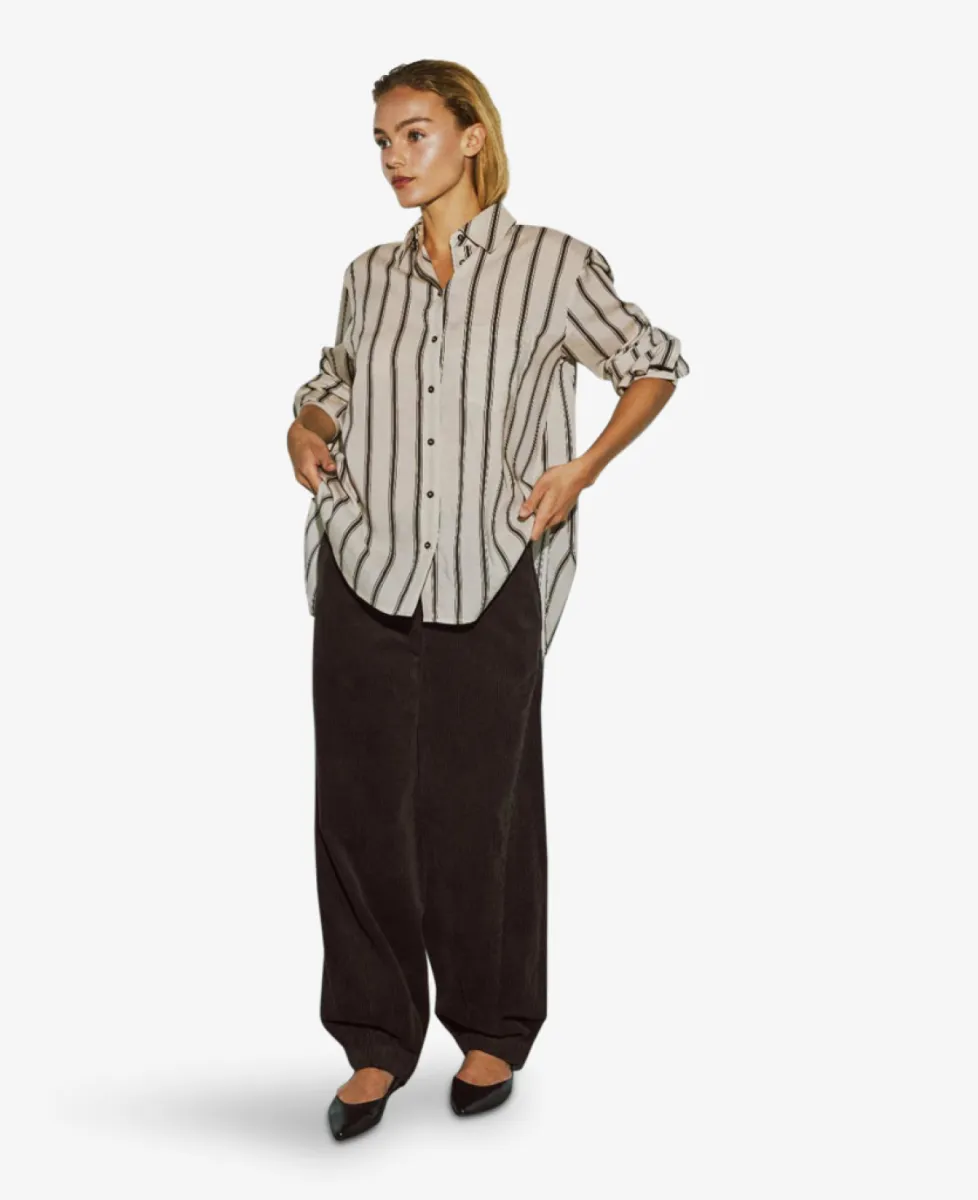 With Black Blouse - Japanese Pearl Stripe 2 With Black With Black Blouse - Japanese Pearl Stripe