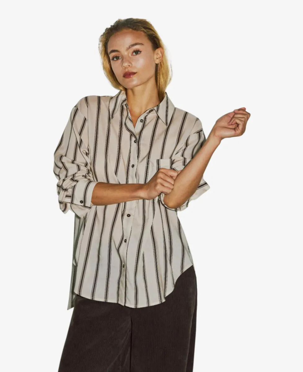With Black Blouse - Japanese Pearl Stripe 3 With Black With Black Blouse - Japanese Pearl Stripe
