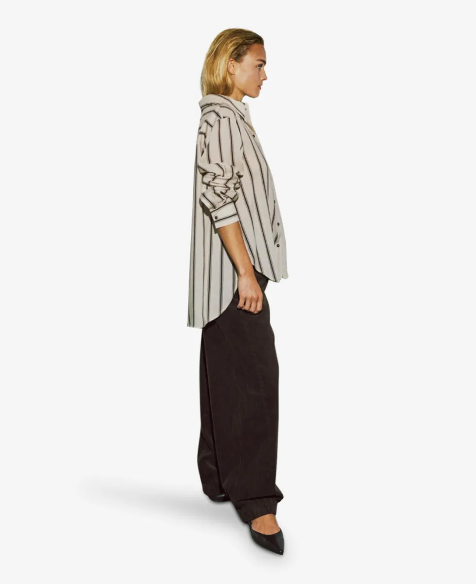 With Black Blouse - Japanese Pearl Stripe 5 With Black With Black Blouse - Japanese Pearl Stripe