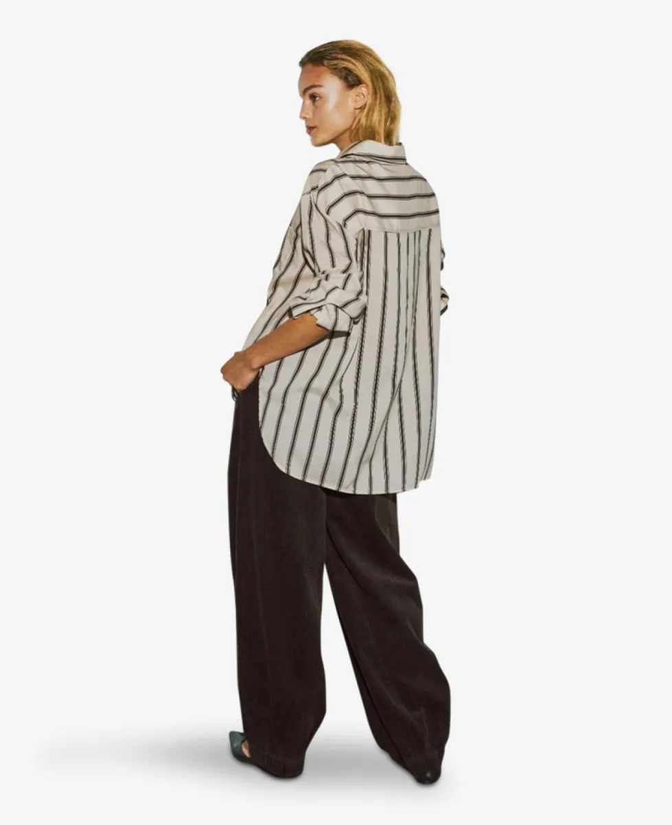 With Black Blouse - Japanese Pearl Stripe 7 With Black With Black Blouse - Japanese Pearl Stripe