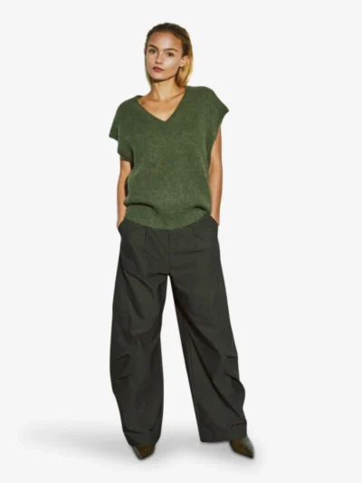 With Black With Black Spencer - Avocado Green
