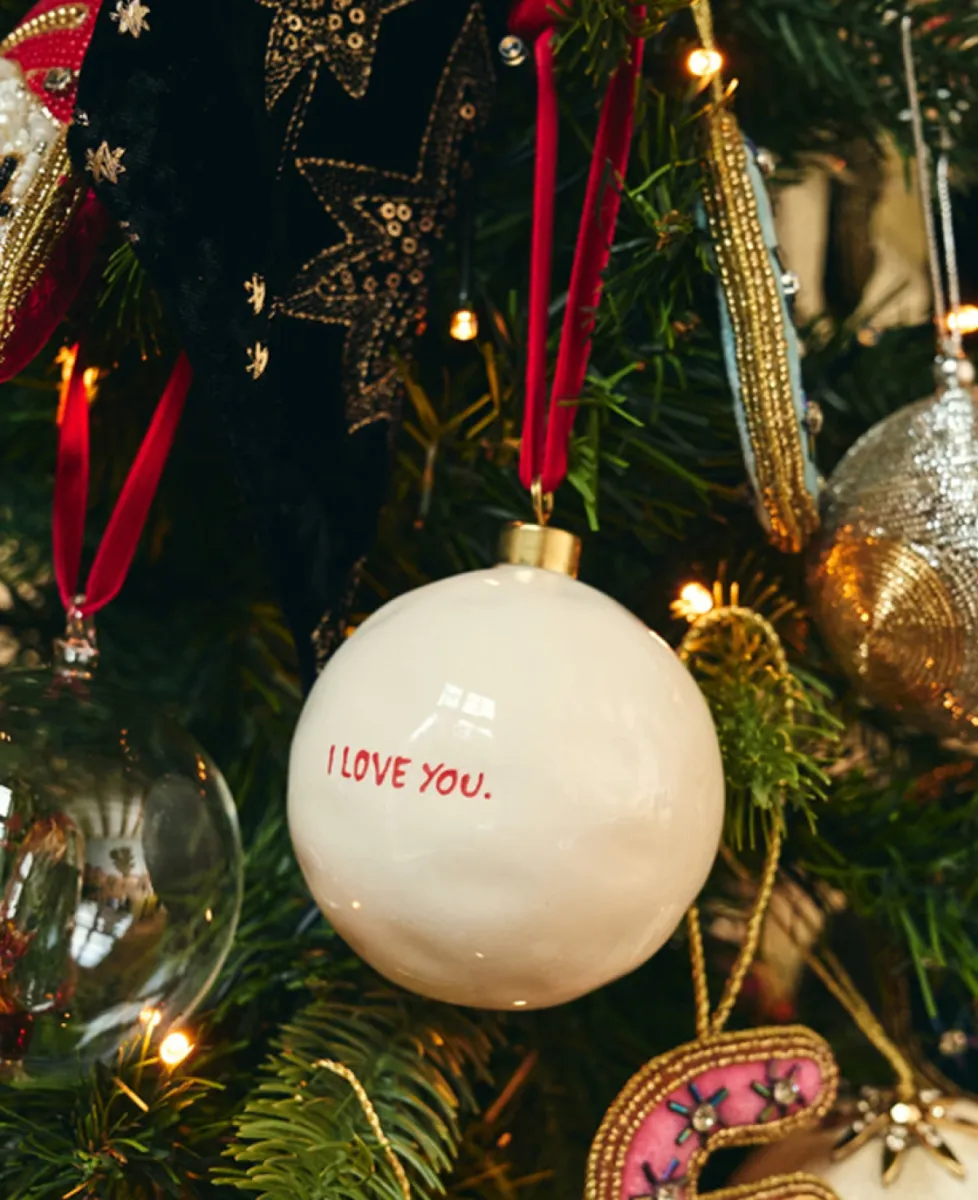Anna + Nina Ornament - wit 2 Anna + Nina Anna + Nina Ornament - wit
