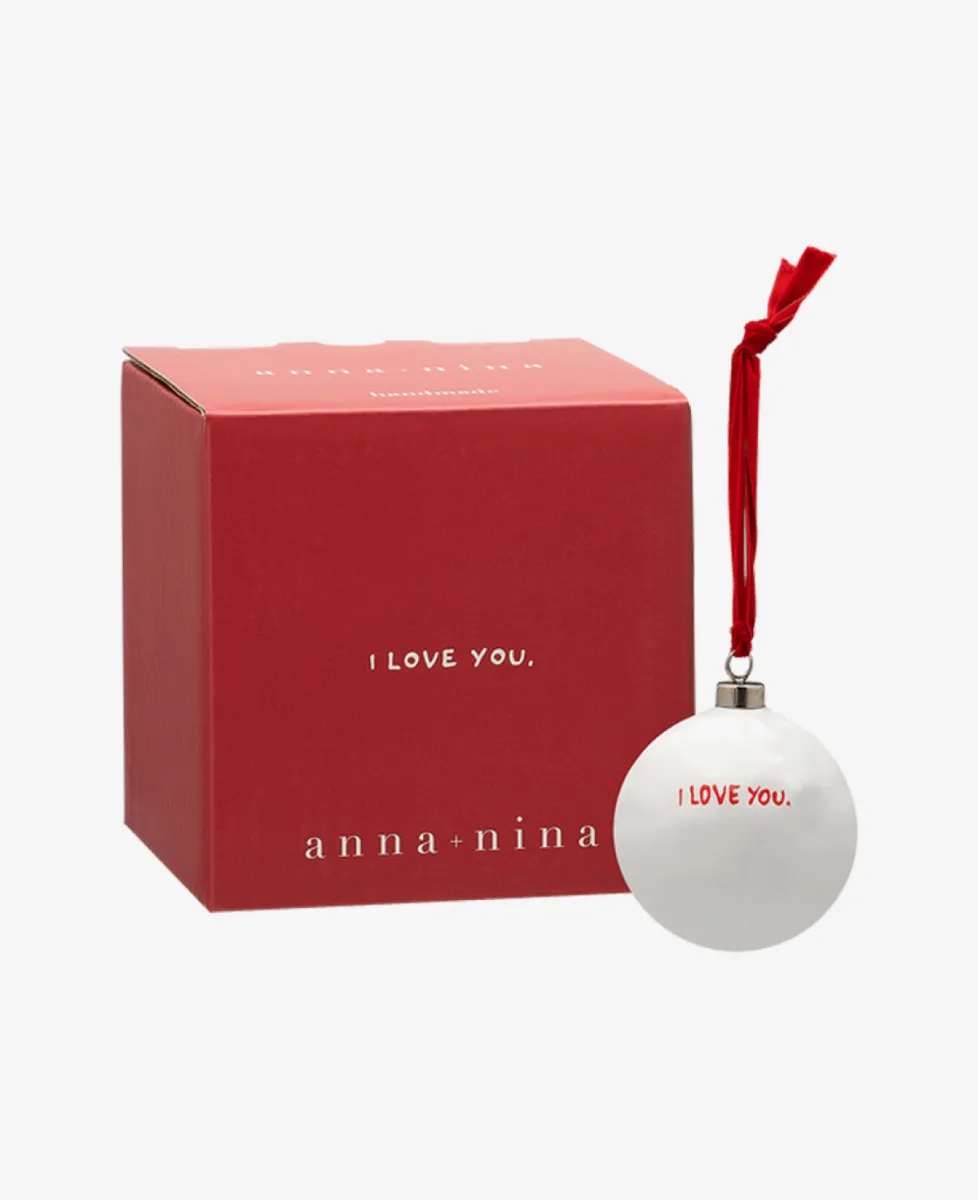 Anna + Nina Ornament - wit 3 Anna + Nina Anna + Nina Ornament - wit