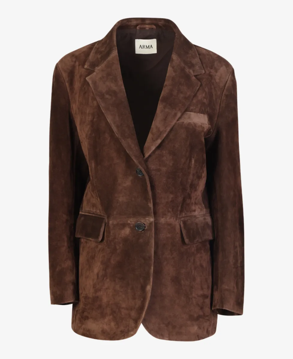 Arma Blazer - Charcoal Brown 1 Arma Arma Blazer - Charcoal Brown