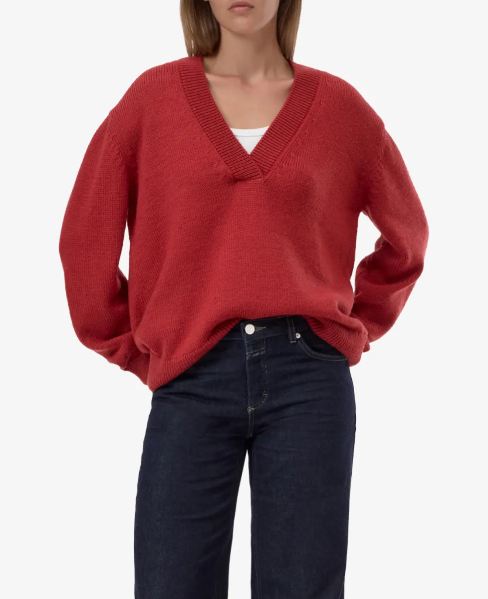Closed Trui - 301 Cinnabar red 4 Closed Closed Trui - 301 Cinnabar red