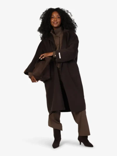 Duno Duno Mantel - 239 Dark Brown