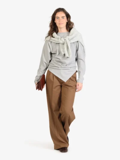Luisa Cerano Luisa Cerano Wideleg-Pants aus Woll-Mix - caramel