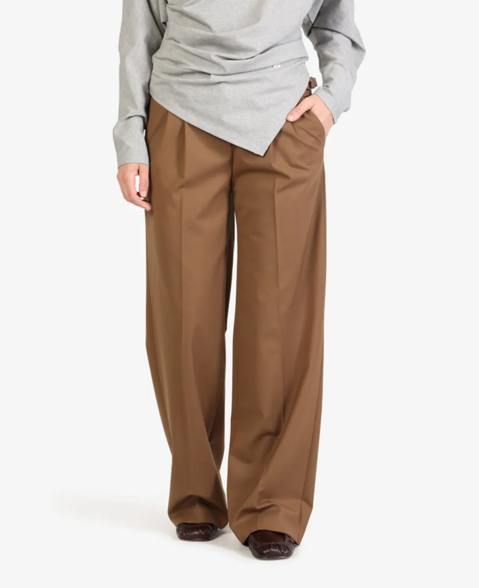 Luisa Cerano Wideleg-Pants aus Woll-Mix - caramel 3 Luisa Cerano Luisa Cerano Wideleg-Pants aus Woll-Mix - caramel