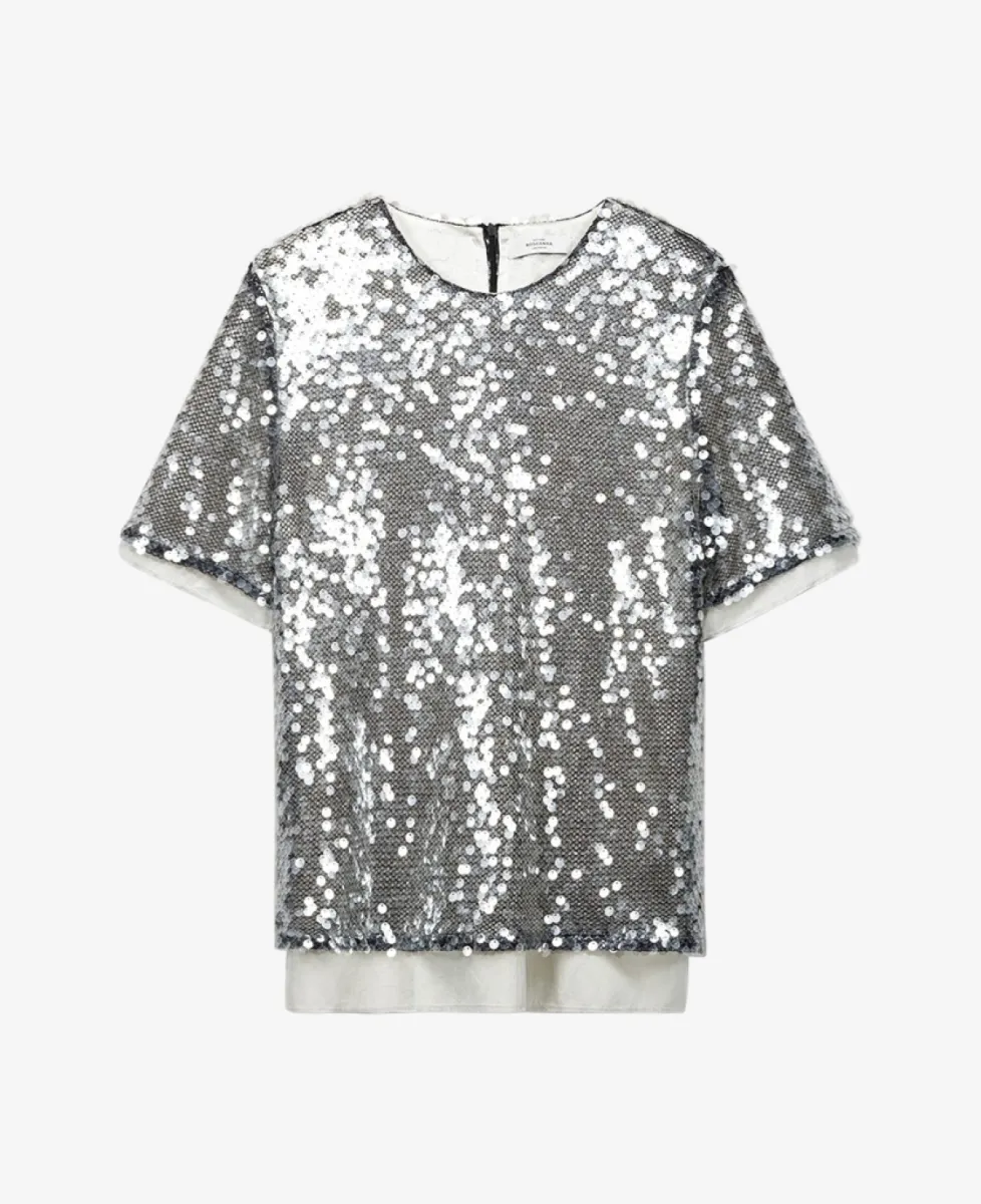 Roseanna Top - SILVER 1 Roseanna Roseanna Top - SILVER
