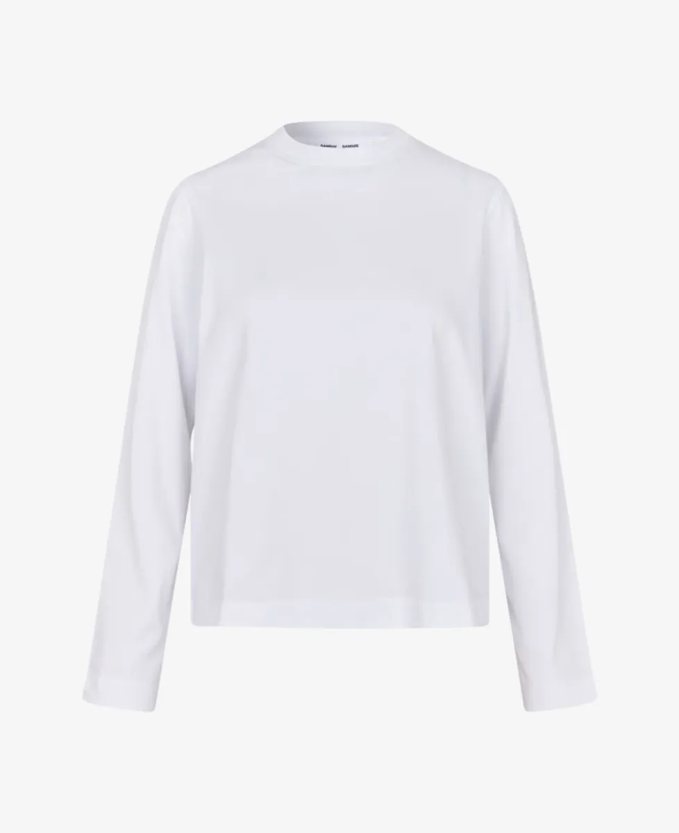 Samsoe Samsoe Tshirt lm - Wit 1 Samsoe Samsoe Samsoe Samsoe Tshirt lm - Wit