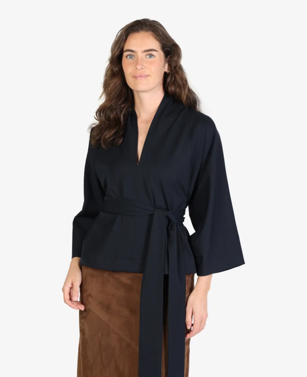 Sea me happy Blouse - 453 midnight blue 3 Sea me happy Sea me happy Blouse - 453 midnight blue