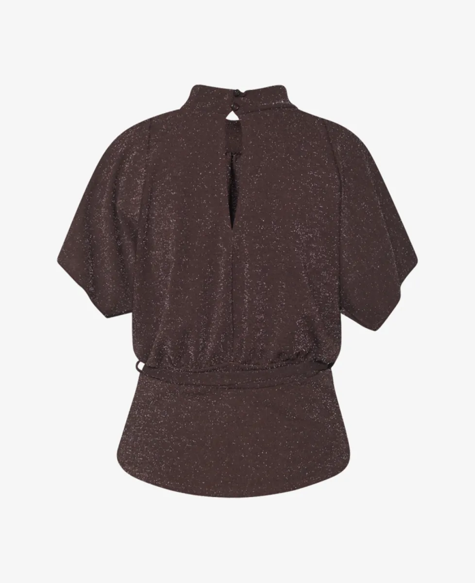 Sisters Point Peplum top - Chocolate/silver 5 Sisters Point Sisters Point Peplum top - Chocolate/silver