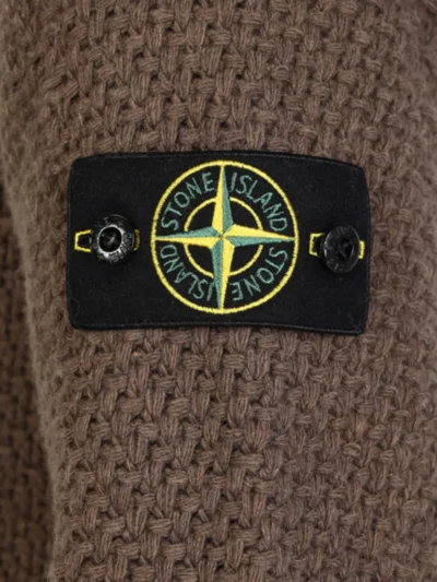 Stone Island Stone Island Knoop vest gebreid - V0M7C UMBER MELANGE