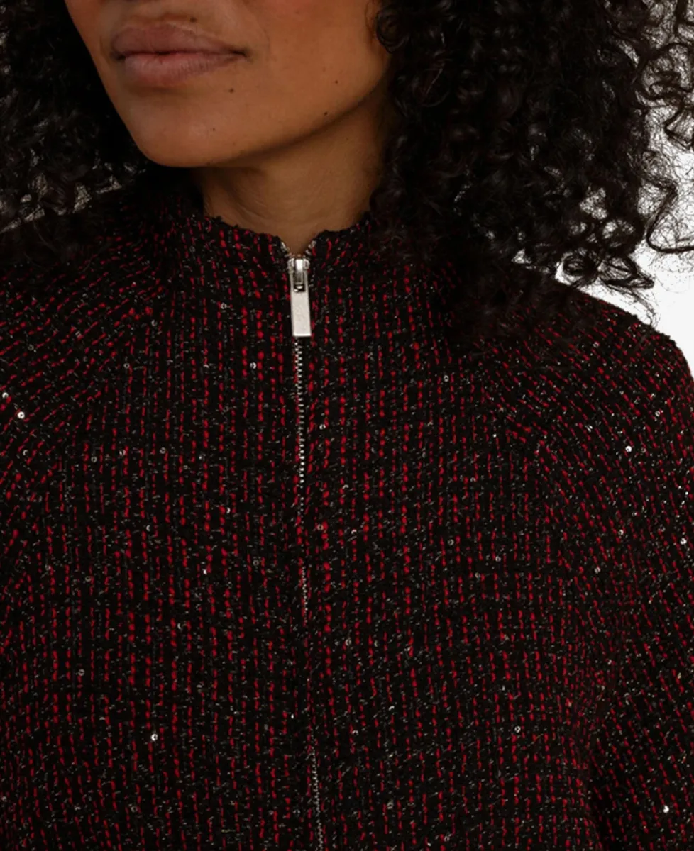 Studio Anneloes Bomber - 9041 black/rich red 4 Studio Anneloes Studio Anneloes Bomber - 9041 black/rich red