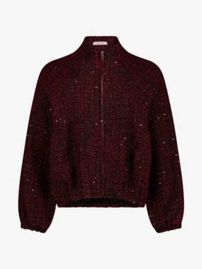 Studio Anneloes Studio Anneloes Bomber - 9041 black/rich red