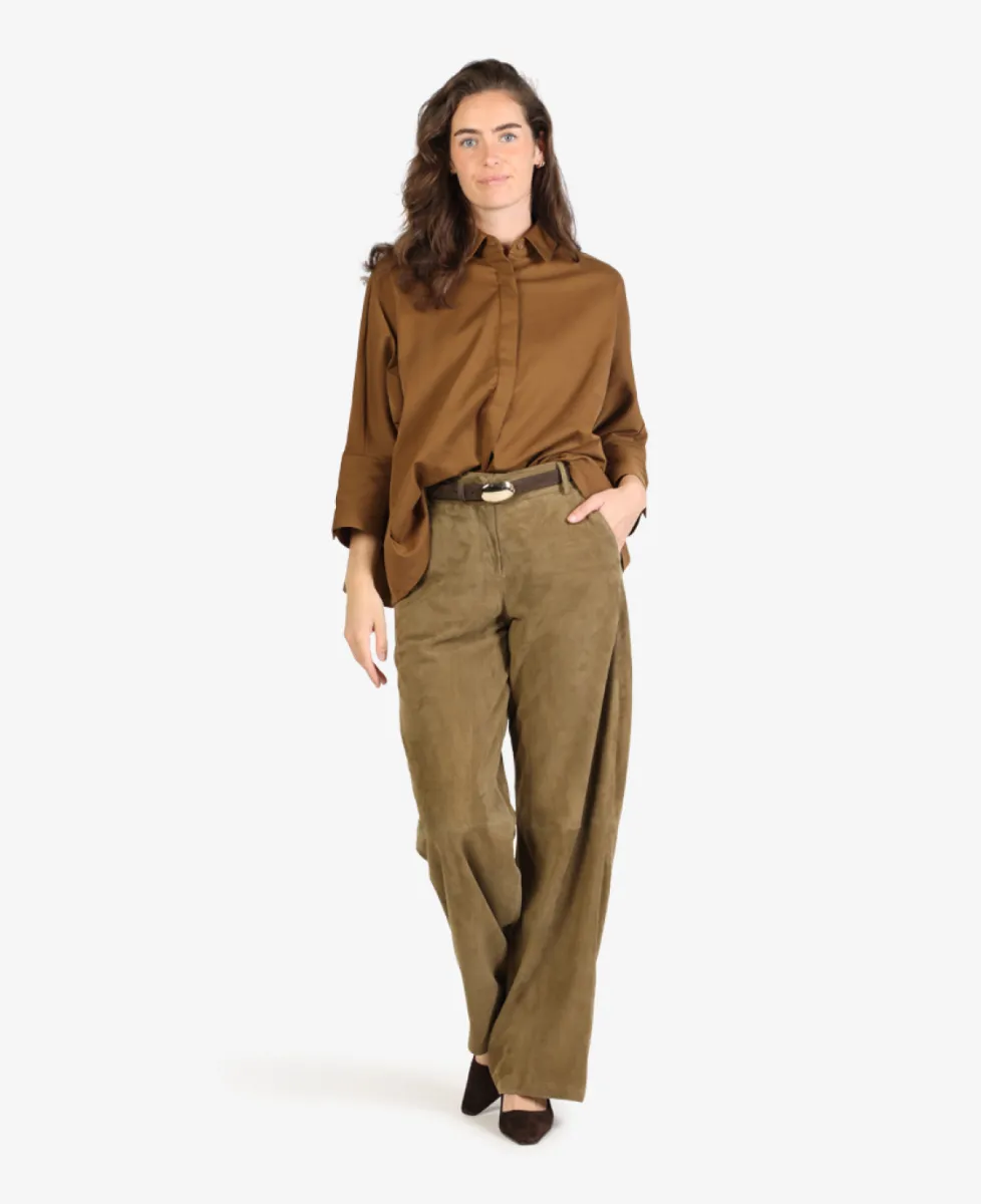 With Black Blouse - Dark Camel 2 With Black With Black Blouse - Dark Camel