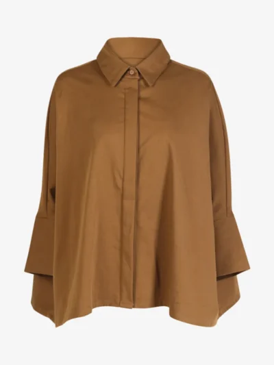 With Black With Black Blouse - Dark Camel