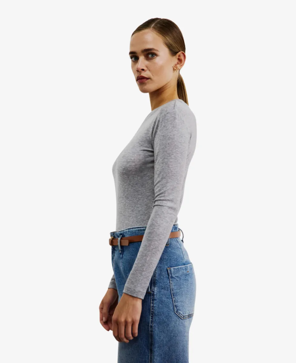 With Black Longsleeve - Grey melange 4 With Black With Black Longsleeve - Grey melange
